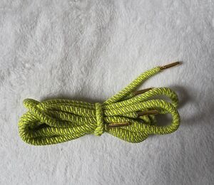 Vibrant Green and Gold Men's Shoelaces